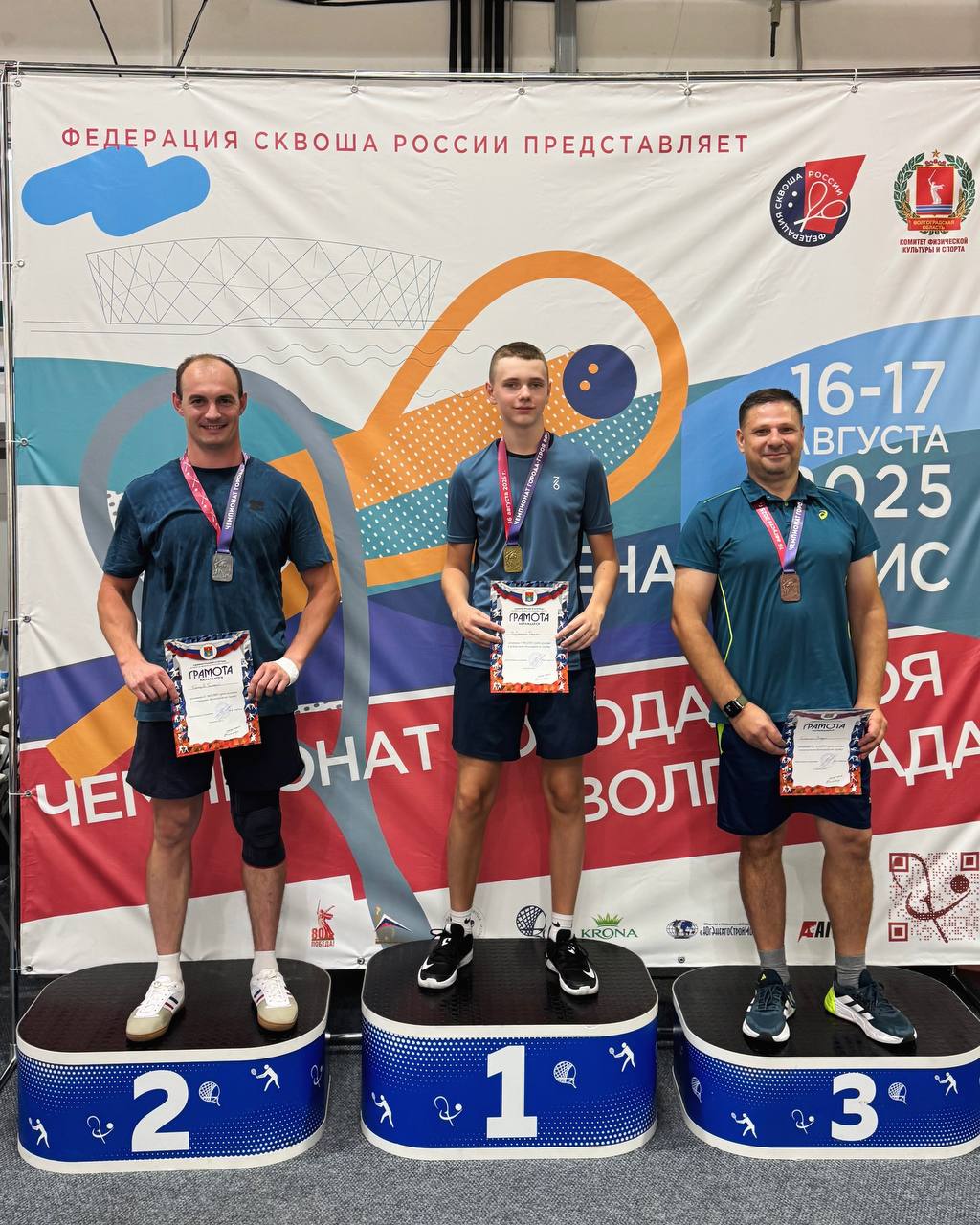 Отчет о проведении Чемпионата города-героя Волгограда по сквошу (г. Волгоград, 16-17 августа 2025 года)