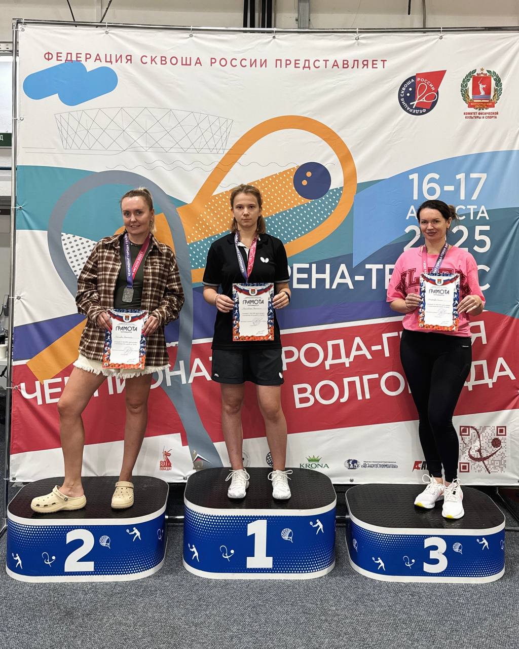 Отчет о проведении Чемпионата города-героя Волгограда по сквошу (г. Волгоград, 16-17 августа 2025 года)